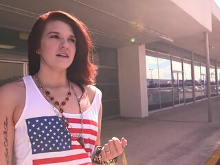 A hard earned money is better than what this girl was trying to do. Selling fake jewelry will get you that far, but this girl can make much more money getting banged in a bus.